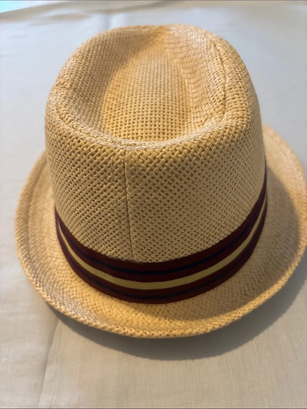 Kids Straw Fedora Hat